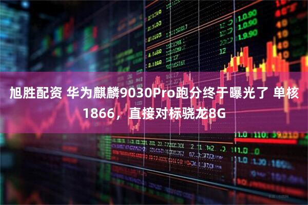 旭胜配资 华为麒麟9030Pro跑分终于曝光了 单核1866，直接对标骁龙8G