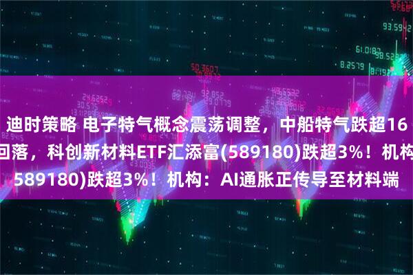 迪时策略 电子特气概念震荡调整，中船特气跌超16%！半导体材料冲高回落，科创新材料ETF汇添富(589180)跌超3%！机构：AI通胀正传导至材料端